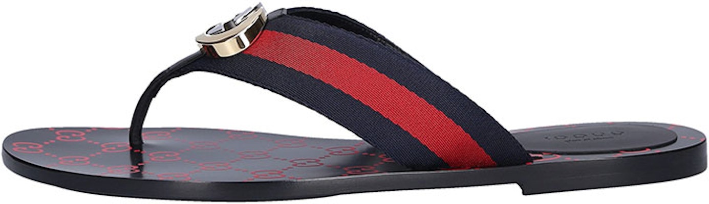 (Women) Gucci GG Web Sandal 'Black Blue Red' 612138-H9020-8472 Buy (Women) Gucci GG Web Sandal 'Black Blue Red' 612138-H9020-8472