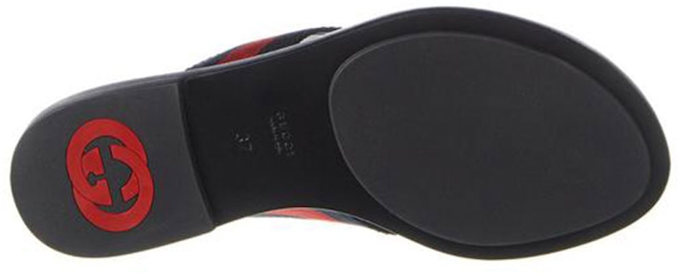 (Women) Gucci GG Web Sandal 'Black Blue Red' 612138-H9020-8472 Purchase (Women) Gucci GG Web Sandal 'Black Blue Red' 612138-H9020-8472