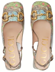 GUCCI古馳 虎年系列 圓頭扣合 時尚涼拖 女款 黑木色 Lookbook GUCCI古馳 虎年系列 圓頭扣合 時尚涼拖 女款 黑木色