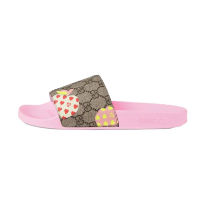 (W) Gucci Slide Les Pommes Slide Sandal 'Light pink'