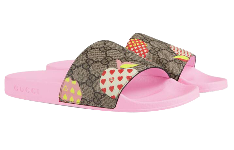 Order (W) Gucci Slide Les Pommes Sandal 'Merah Jambu Muda' 664213-22K00-8919