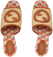 Lookbook GUCCI古馳 露趾一字 時尚涼拖 女款 米棕色