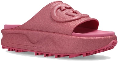 (W) Sandalia Gucci Slide 'Interlocking G - Rosa Metálico' 725541-JAAC8-5914 Lookbook (W) Sandalia Gucci Slide 'Interlocking G - Rosa Metálico' 725541-JAAC8-5914