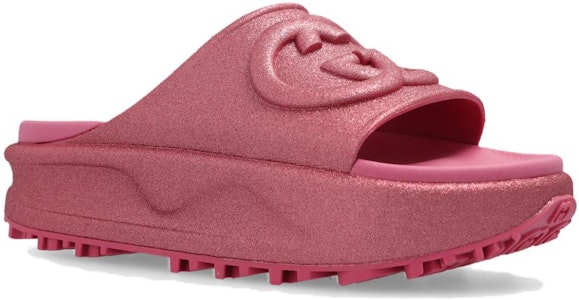 (W) Sandalia Gucci Slide 'Interlocking G - Rosa Metálico' 725541-JAAC8-5914 Lookbook (W) Sandalia Gucci Slide 'Interlocking G - Rosa Metálico' 725541-JAAC8-5914