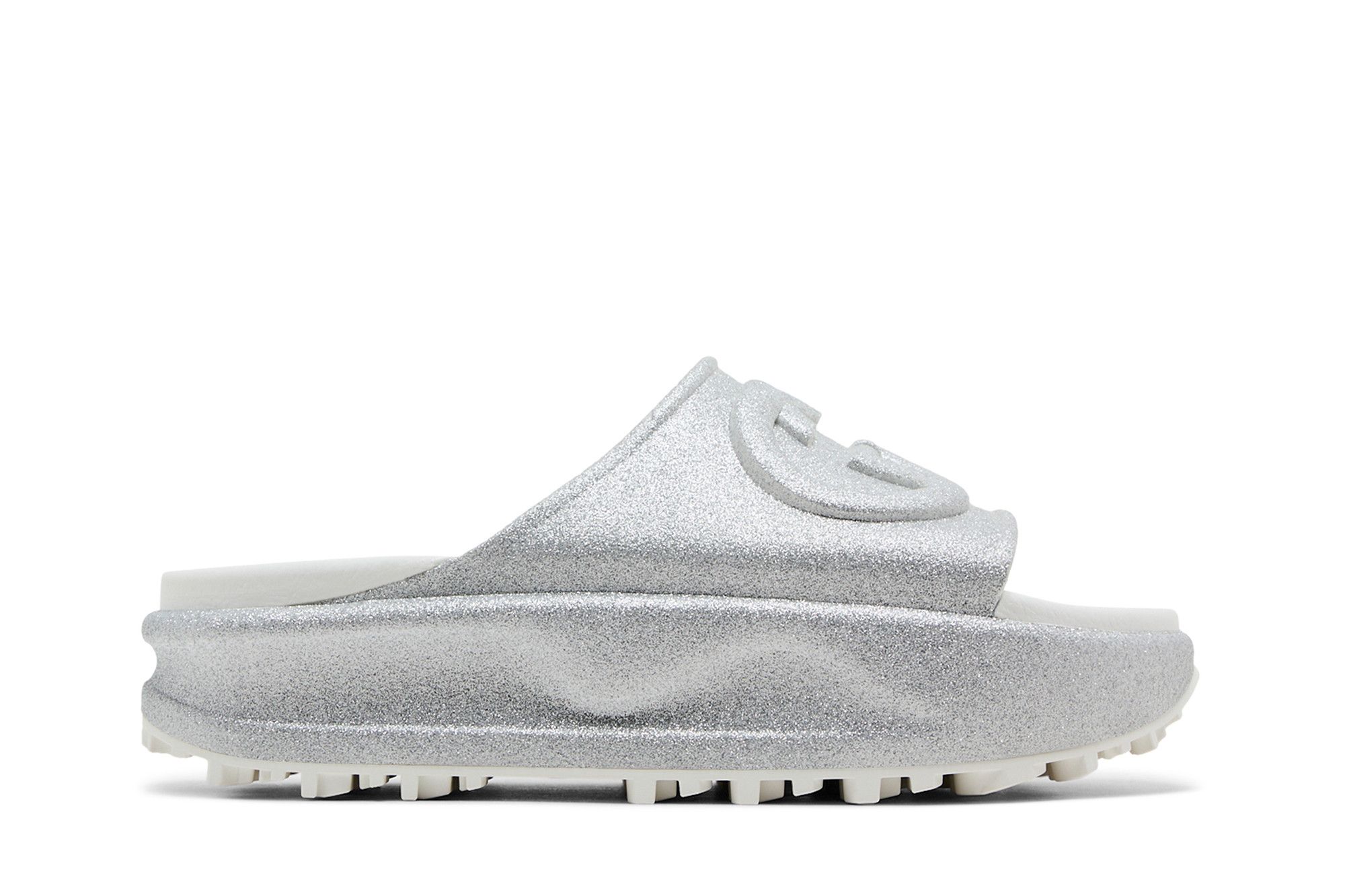 (Women) Gucci Slide Sandal 'Interlocking G - Silver' 725541-JAAC8-8106