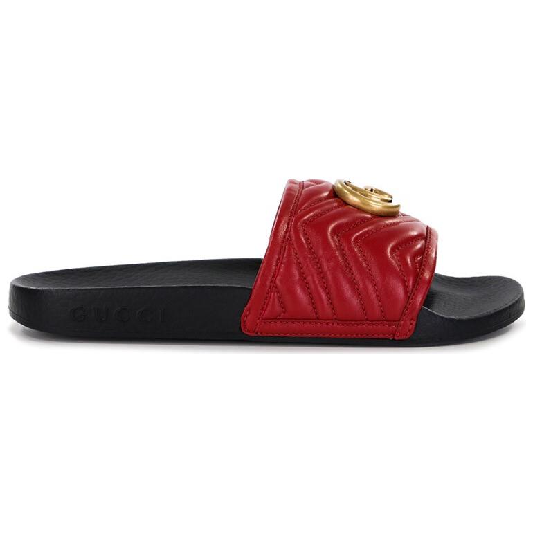 Order (W) Sandal Gucci Slide 'Merah' 602098-0R030-6433