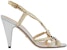 (W) Sandal Gucci Slide 'White Buckle' Putih 730999-B8B20-8160