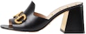 (W) Sandal Gucci Slide dengan Horsebit 'Kulit Hitam' 655412-BKO00-1000