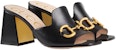 (W) Sandal Gucci Slide dengan Horsebit 'Kulit Hitam' 655412-BKO00-1000