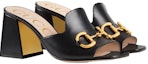 Order (W) Sandal Gucci Slide dengan Horsebit 'Kulit Hitam' 655412-BKO00-1000