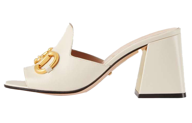 (Women) Gucci Slide Sandal With Horsebit 'White Leather' 655412-BKO00-9022