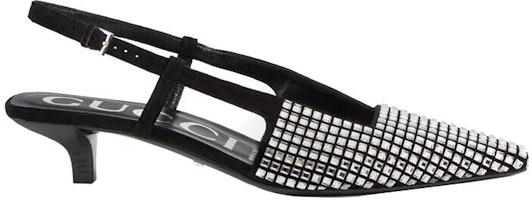 (W) グッチ クリスタル スリングバック パンプス (ブラック) 679364-C2000-1000 Order (W) グッチ クリスタル スリングバック パンプス (ブラック) 679364-C2000-1000