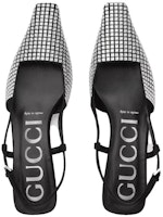 (W) グッチ クリスタル スリングバック パンプス (ブラック) 679364-C2000-1000 Shop (W) グッチ クリスタル スリングバック パンプス (ブラック) 679364-C2000-1000