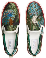 Lookbook (W) グッチ スリッポン 黒青緑刺繍 (Gucci Surippon KuroAoMidoriShishū) 631726-2DJ20-8865