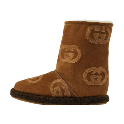 (W) Gucci Slip-On Boots 'Velvet Brown'