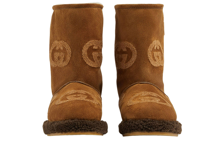 (W) Gucci Slip-On Boots 'Velvet Brown' 圖 4