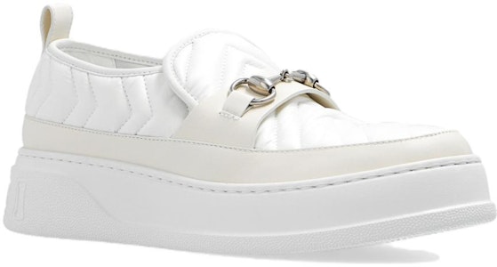 GUCCI古馳 尼龍 低幫套腳 時尚板鞋 女款 白色 Lookbook GUCCI古馳 尼龍 低幫套腳 時尚板鞋 女款 白色