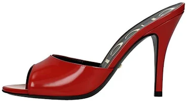 (Women) Gucci Slip On Stiletto Heeled Slides 'Red' 593389-CLG00-6634 (Women) Gucci Slip On Stiletto Heeled Slides 'Red' 593389-CLG00-6634