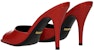 (W) Gucci Selip Tumit Tinggi Stiletto 'Merah' 593389-CLG00-6634