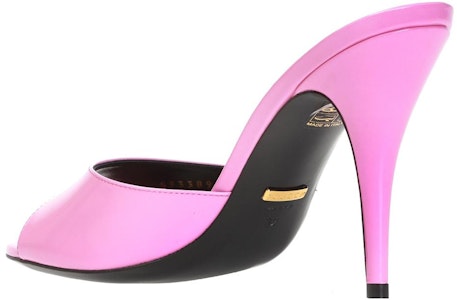 GUCCI古馳 皮革 套穿高跟 時尚涼拖 9.5cm 女款 粉紅色 Purchase GUCCI古馳 皮革 套穿高跟 時尚涼拖 9.5cm 女款 粉紅色