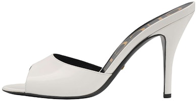 (Women) Gucci Slip On Stiletto Heeled Slides 'White' 593389-CLG00-9014 (Women) Gucci Slip On Stiletto Heeled Slides 'White' 593389-CLG00-9014
