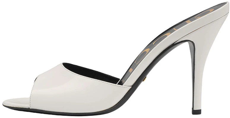(W) Gucci Sandalias Blancas de Tacón de Aguja Tipo Mule 593389-CLG00-9014 Buy (W) Gucci Sandalias Blancas de Tacón de Aguja Tipo Mule 593389-CLG00-9014