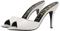 Order (W) Gucci Slip On Tumit Tinggi Selipar 'Putih' 593389-CLG00-9014