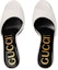 Shop (W) Gucci Slip On Tumit Tinggi Selipar 'Putih' 593389-CLG00-9014