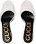 Shop (W) Gucci Sandalias Blancas de Tacón de Aguja Tipo Mule 593389-CLG00-9014