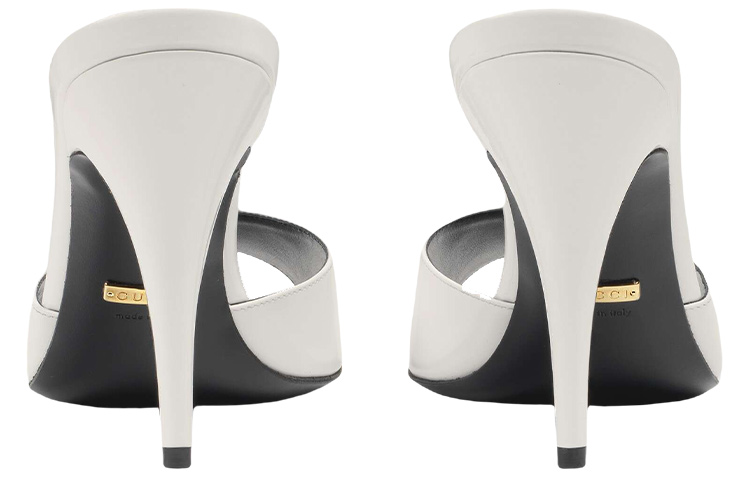 Purchase (W) Gucci Sandalias Blancas de Tacón de Aguja Tipo Mule 593389-CLG00-9014