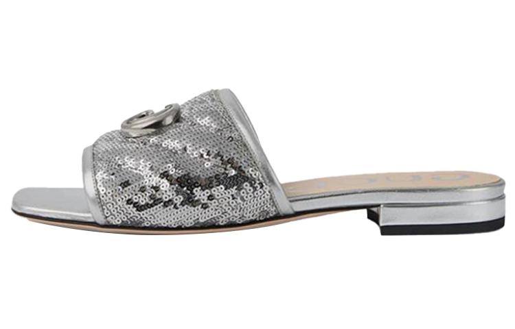 (Women) Gucci Slippers Silver 646552-2MO70-8174