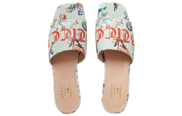 Lookbook (W) 古驰 Soave '薄荷绿花卉印花' 708264-AAAN0-3938