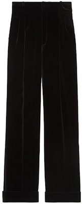 (W) 구찌 블랙 솔리드 하이웨이스트 버튼 스트레이트핏 팬츠 711768-ZJV75-1000 Buy (W) 구찌 블랙 솔리드 하이웨이스트 버튼 스트레이트핏 팬츠 711768-ZJV75-1000