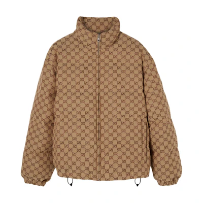 (Women) Gucci Solid Brown Monogram Track Jacket 797451-Z9ABA-2184