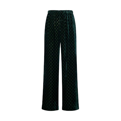 (Women) Gucci Solid Color GG Monogram Straight Leg Pants 676067-ZAHGE-3303