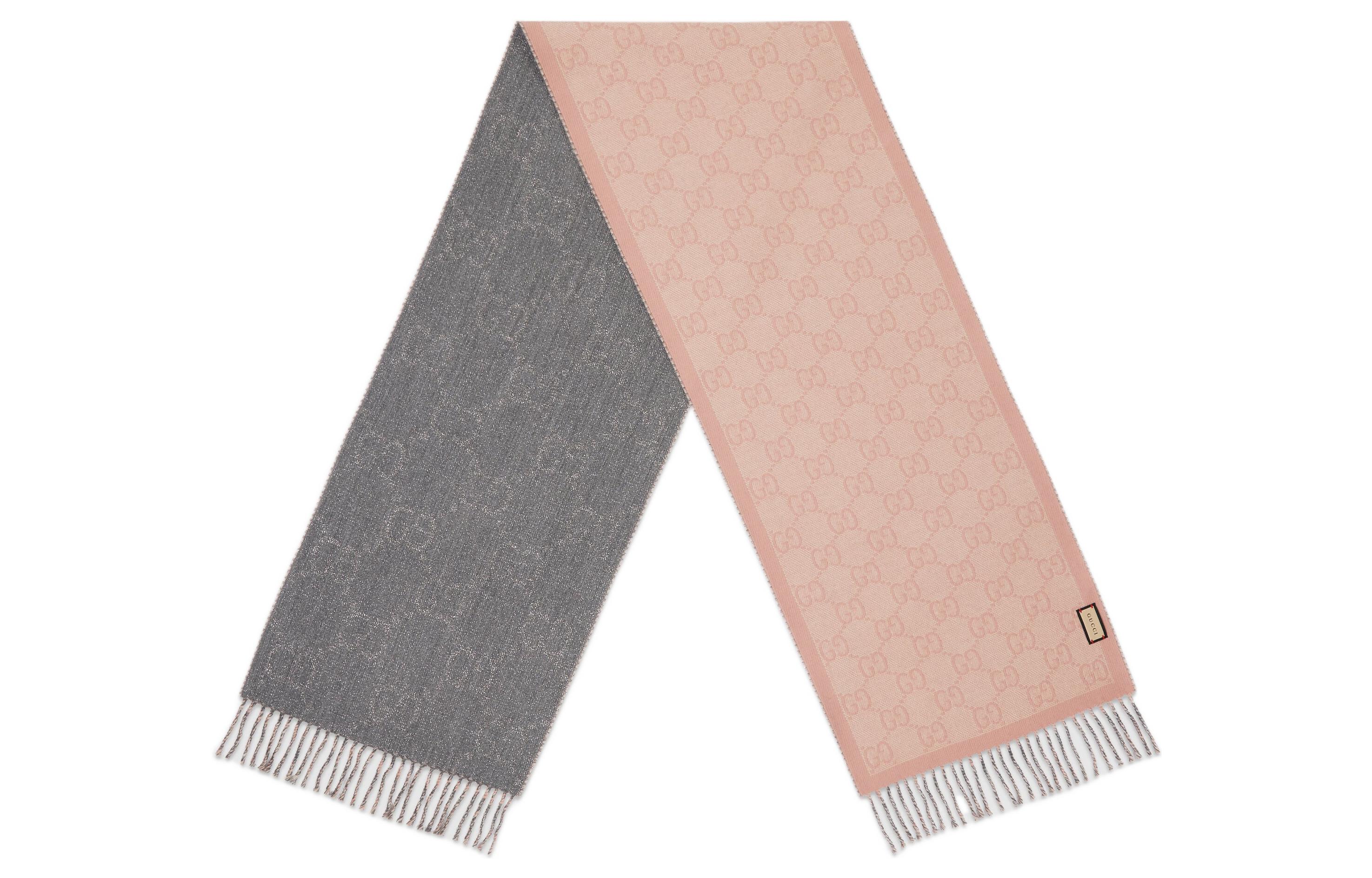 (Women) GUCCI Solid Color Knit Scarf with Tassels for Women 727724-3GABR-1272 圖 4