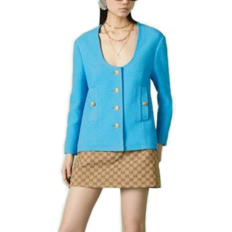 Lookbook (W) Gucci 素色U領長袖外套 745110-ZANB7-4446