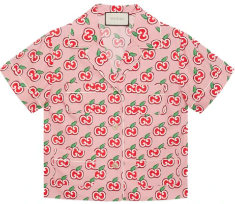 (Women) GUCCI Special Edition Pink Bowling Short Sleeve UV Shirt 629004-ZAEYQ-5196 Buy (Women) GUCCI Special Edition Pink Bowling Short Sleeve UV Shirt 629004-ZAEYQ-5196