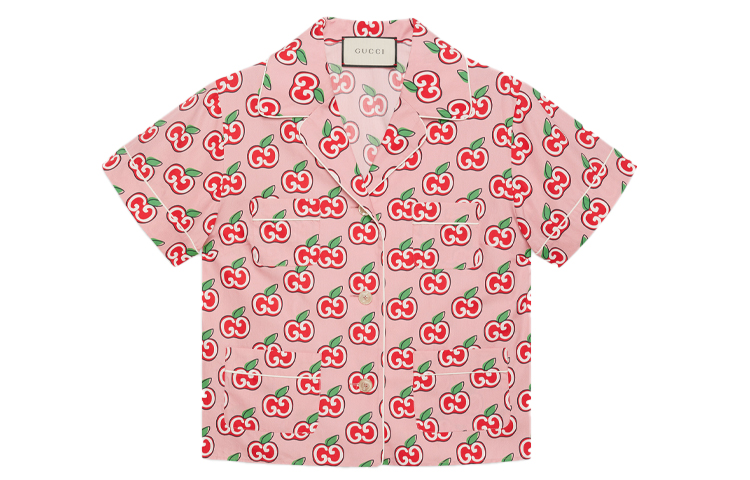 (Women) GUCCI Special Edition Pink Bowling Short Sleeve UV Shirt 629004-ZAEYQ-5196 圖 2