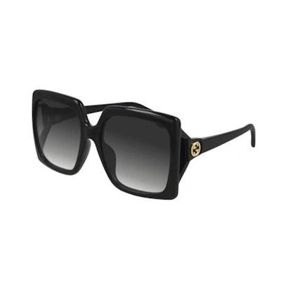 (Women) GUCCI Square Full-Frame Sunglasses Black - Stylish Designer Shades GG0876SA-001