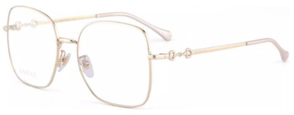 (Women) GUCCI Square Optical Glasses Women Gold/Silver Urban Design Alloy Frame 0883 Lookbook (Women) GUCCI Square Optical Glasses Women Gold/Silver Urban Design Alloy Frame 0883