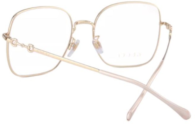 (Women) GUCCI Square Optical Glasses Women Gold/Silver Urban Design Alloy Frame 0883 Shop (Women) GUCCI Square Optical Glasses Women Gold/Silver Urban Design Alloy Frame 0883
