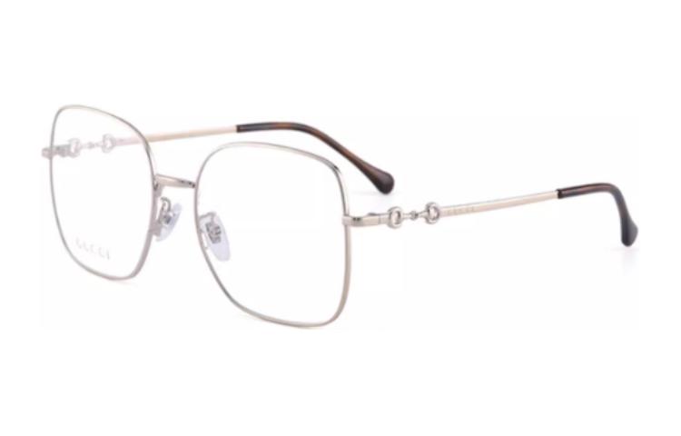 Details for (Women) GUCCI Square Optical Glasses Women Gold/Silver Urban Design Alloy Frame 0883