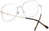 Sizing (Women) GUCCI Square Optical Glasses Women Gold/Silver Urban Design Alloy Frame 0883