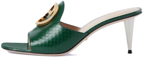 (Women) Gucci Square Toe Thin Heel Sandal 'Fashion Green' 730995-LJM00-3154 (Women) Gucci Square Toe Thin Heel Sandal 'Fashion Green' 730995-LJM00-3154