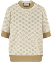 (Women) Gucci SS20 Short Sleeve Wool Sweater Light Yellow 605920-XKAHT-8007 (Women) Gucci SS20 Short Sleeve Wool Sweater Light Yellow 605920-XKAHT-8007