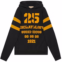 (Women) Gucci SS21 1921 Logo Print Black Hoodie Edition 660282-XJDJD-1060 (Women) Gucci SS21 1921 Logo Print Black Hoodie Edition 660282-XJDJD-1060