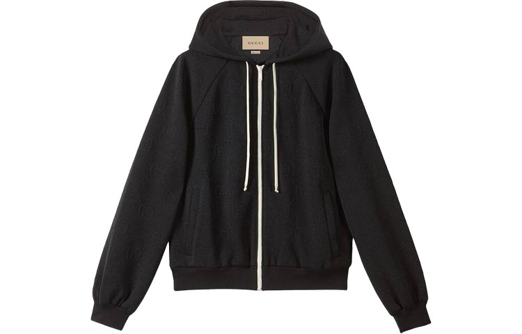 (Women) GUCCI SS21 Black GG Jacquard Knit Hoodie 661783-XJDEM-1000 圖 2