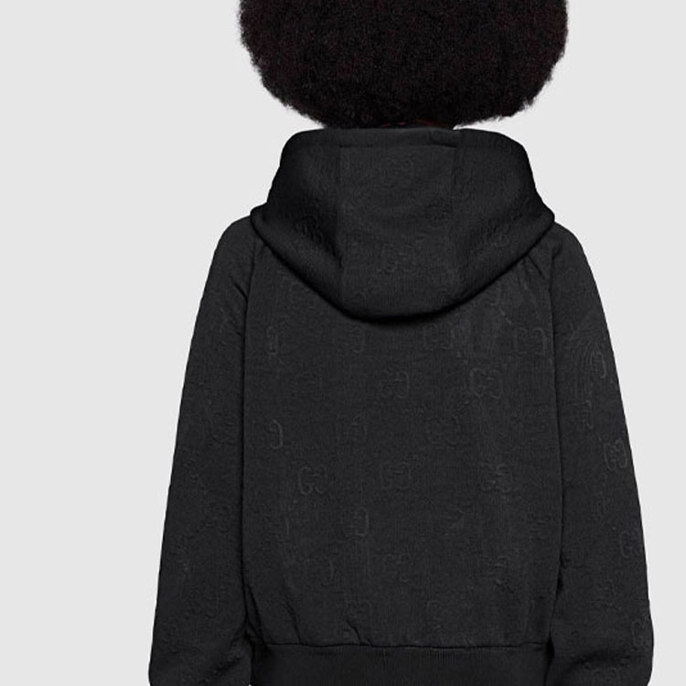 (Women) GUCCI SS21 Black GG Jacquard Knit Hoodie 661783-XJDEM-1000 圖 7