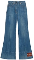 (Women) Gucci SS21 Flared Washed Denim Jeans Blue 624217-XDA6N-4759 (Women) Gucci SS21 Flared Washed Denim Jeans Blue 624217-XDA6N-4759